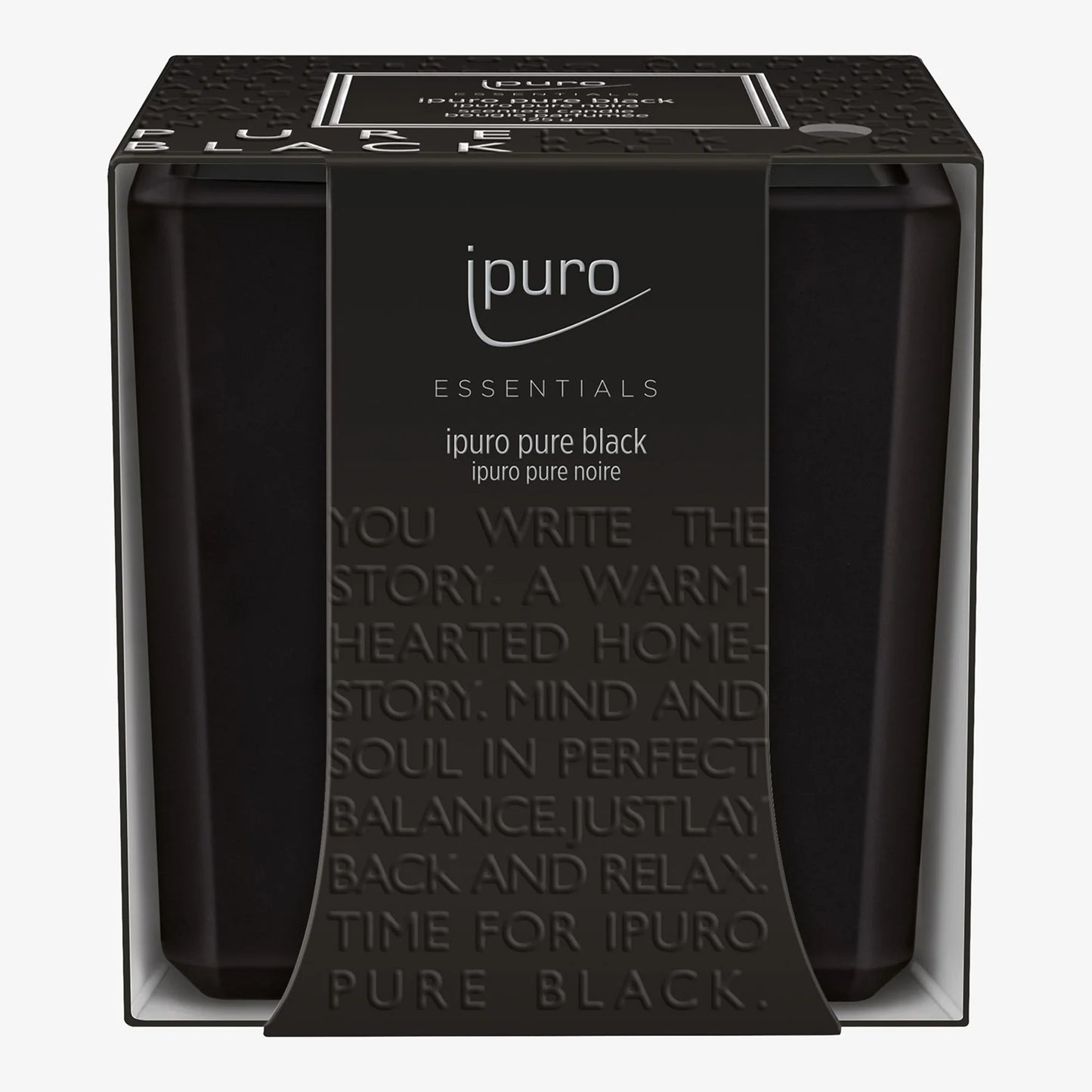 ipuro pure black Duftkerze