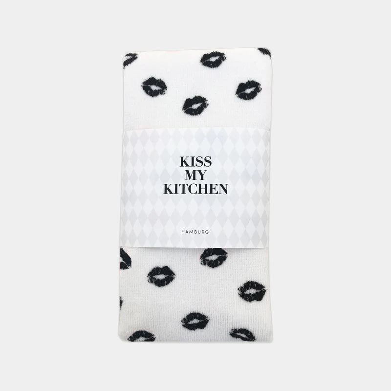 Küchen-Handtuch Soft Cotton Kiss White Black