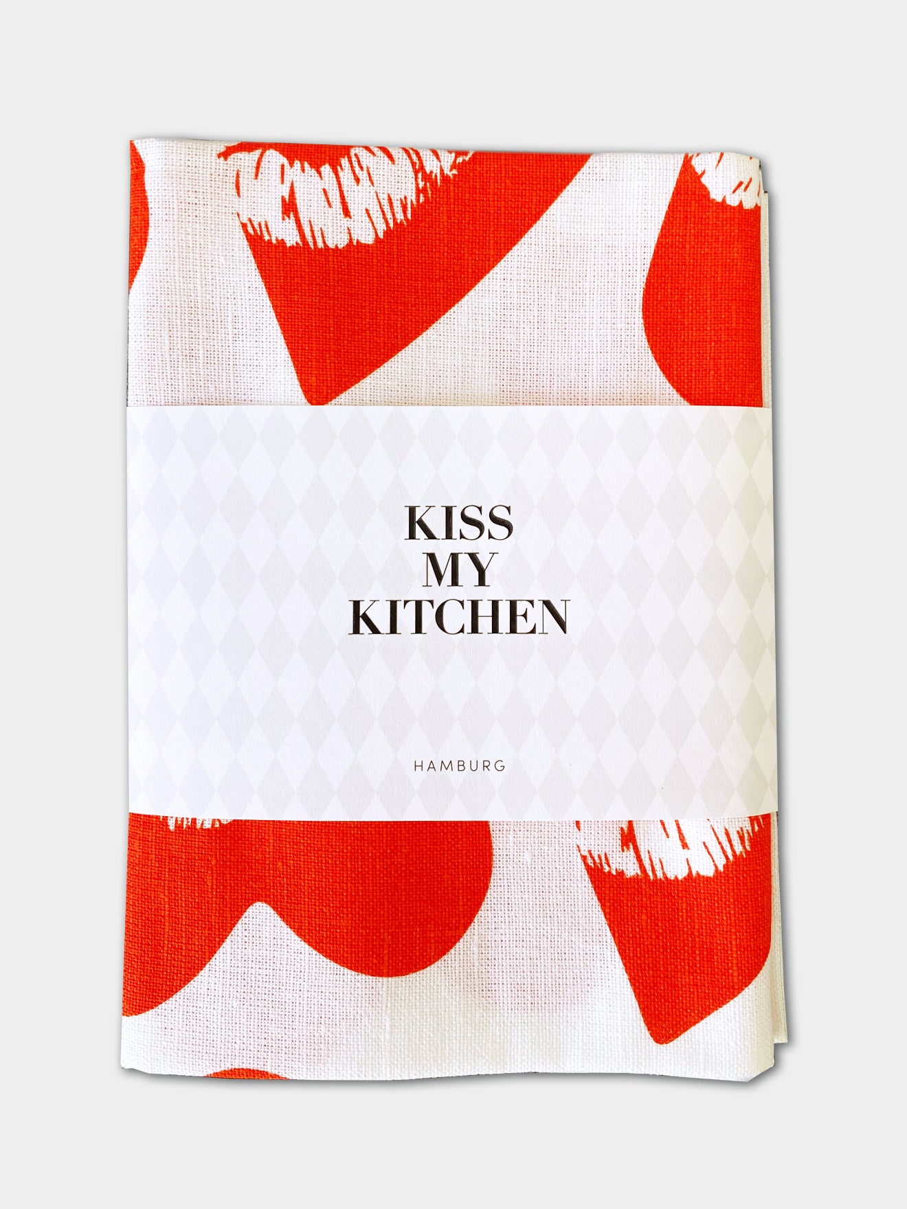 Geschirrtuch LOVEKISS white red