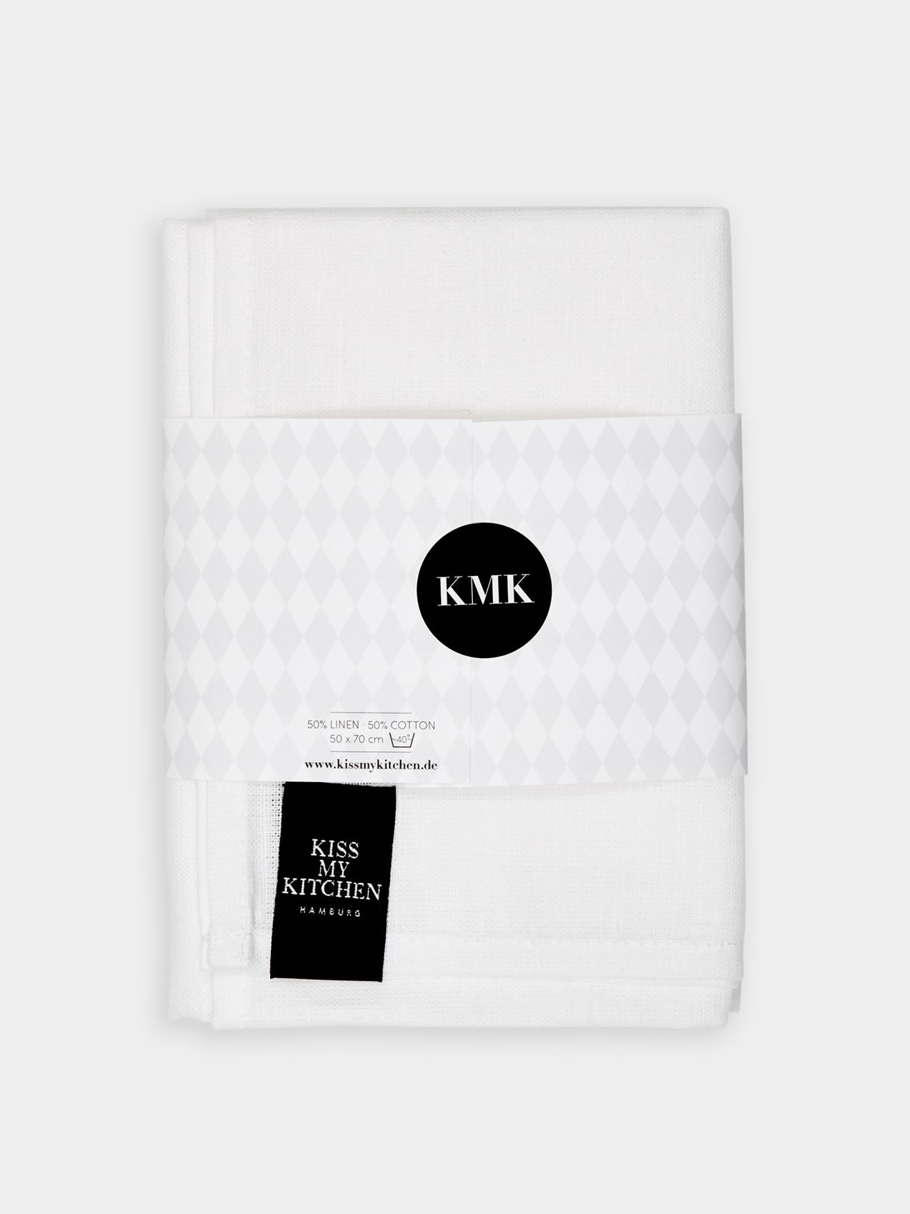 Geschirrtuch Uni white