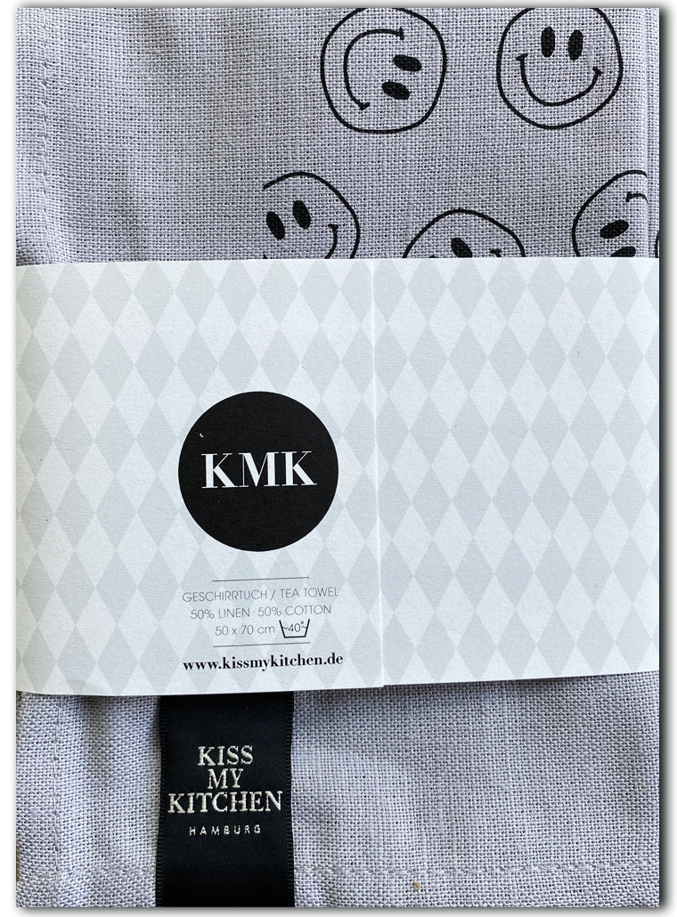Geschirrtuch Smile grey