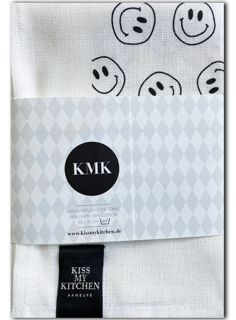 Geschirrtuch Smile white