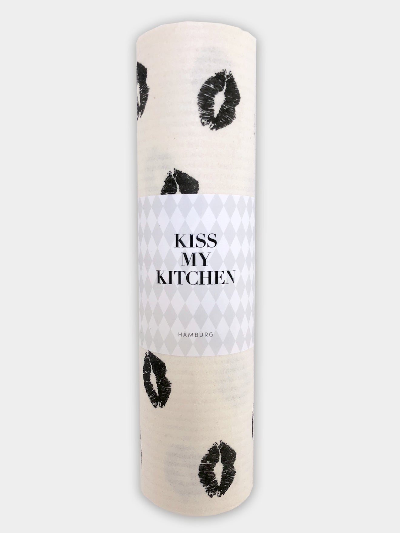 Kiss white black Schwammtuch-Rolle