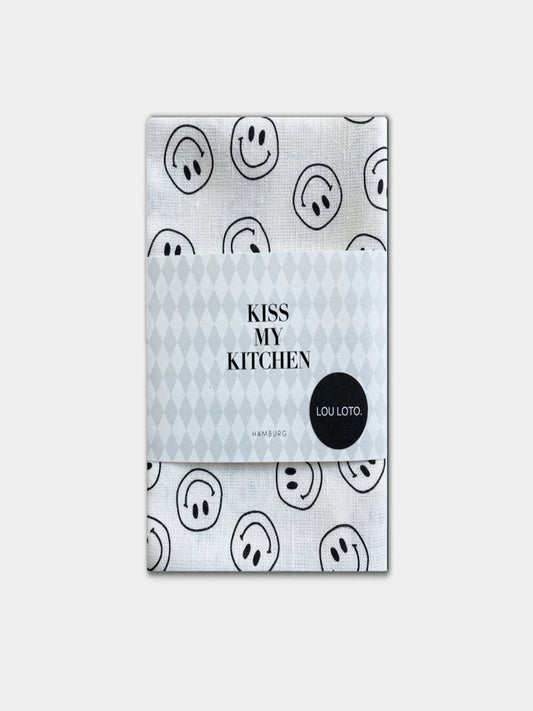 Geschirrtuch Smile white