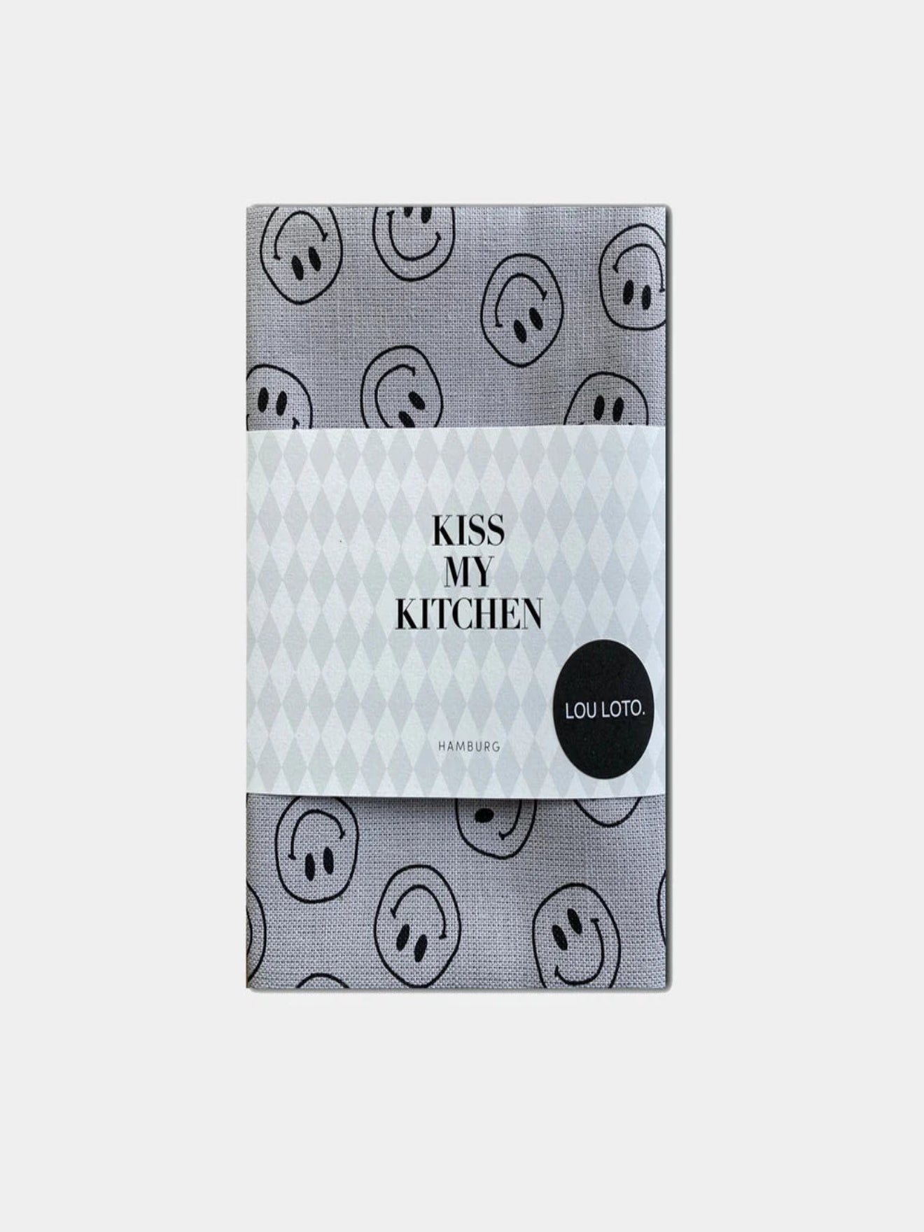 Geschirrtuch Smile grey