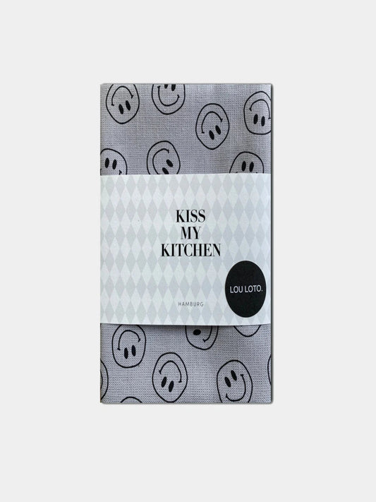 Geschirrtuch Smile grey